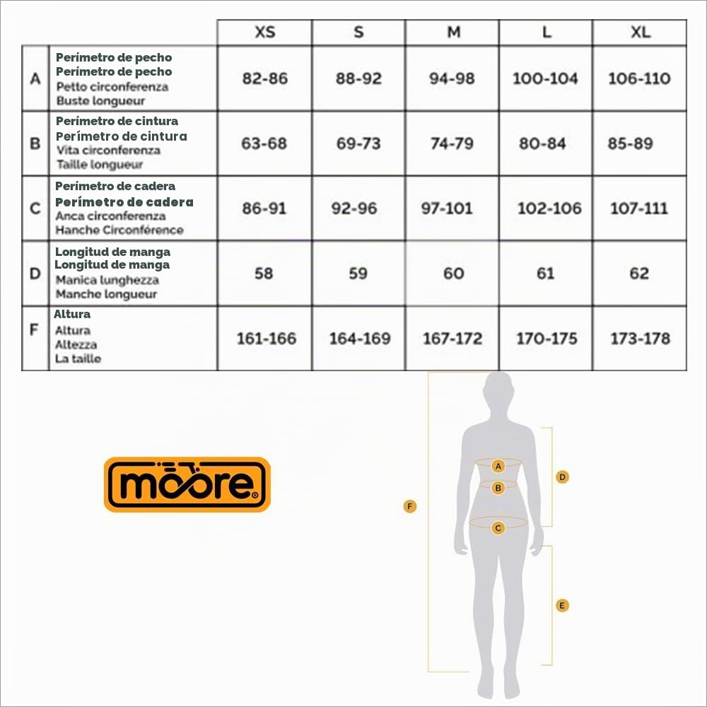 Moore I Chaqueta de Moto Bahia Lady Gris/Negro – Verano, Protecciones CE, Diseño Femenino