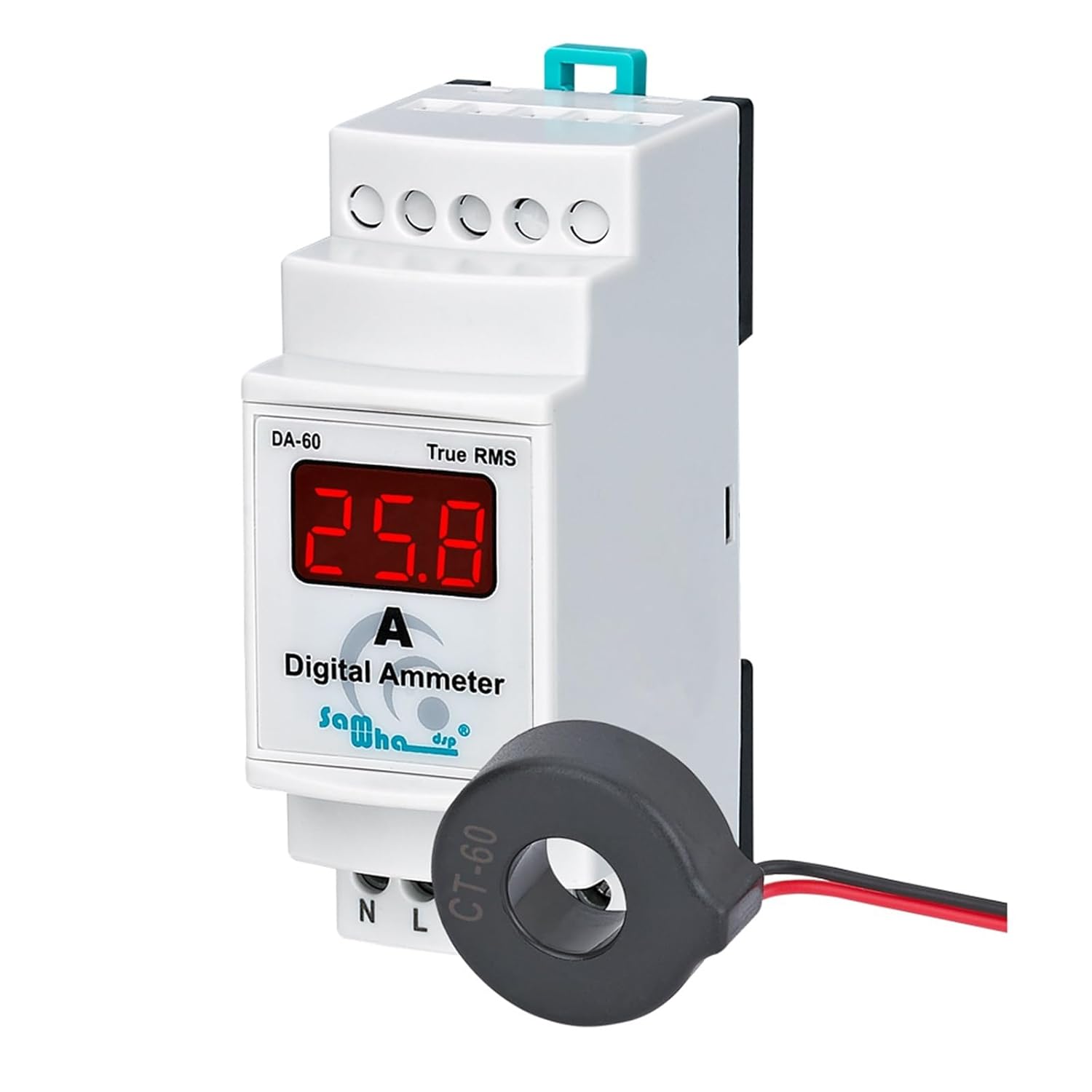 Dsp DA-60/100/250 Digital Ammeter with External C.T (Color : DA-250)