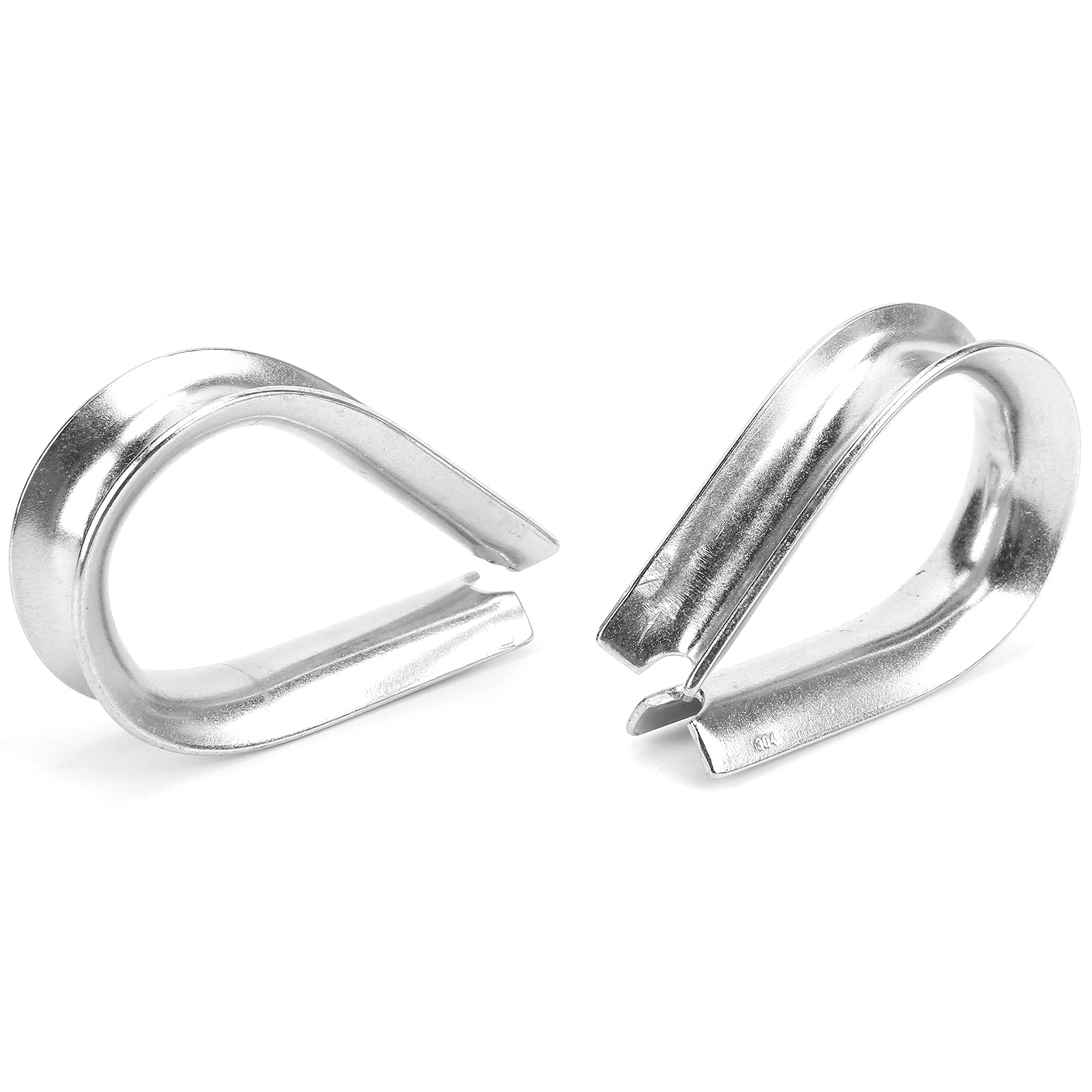 ZIZEV Thimbles Clip, Portable Marine Wire Rope Clamp Lightweight for Industrial Rigging for Playground for Marine