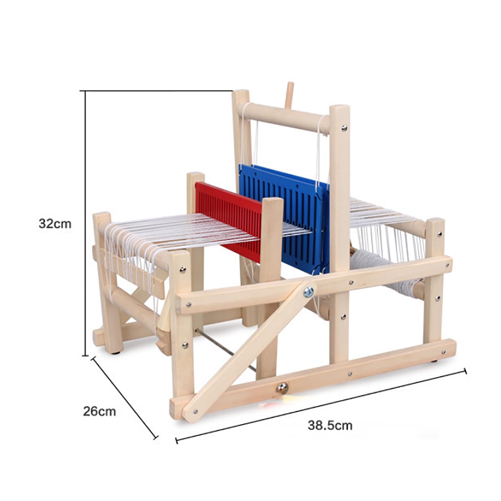 MObyat Tisch-Webstuhl-Set Aus Holz, DIY-Handstrick-Webmaschine, Erhältlich In Verschiedenen Größen, Einstellbare Spannung Der Vertikalen Linien, Abgerundete Und Glatte Abgeschrägte Kanten