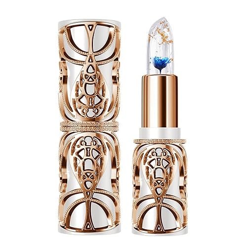 Miniatura 9 de SWETIYOU Crystal Flower PH Lip Balm Color Changing Magic Lipstick Jelly Flower Bálsamo labial de lujo Lápiz labial de estado de ánimo Cambio de