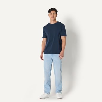 Amazon Essentials Men's Regular-Fit Short-Sleeve Crewneck T-Shirt, Pack of 6