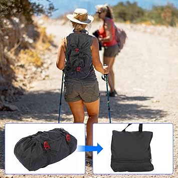 Rock Climbing Rope Bag Cord Carry Bag Hiking Shoulder Backpack Folding Portable Waterproof Backpack Ground Mat - 18