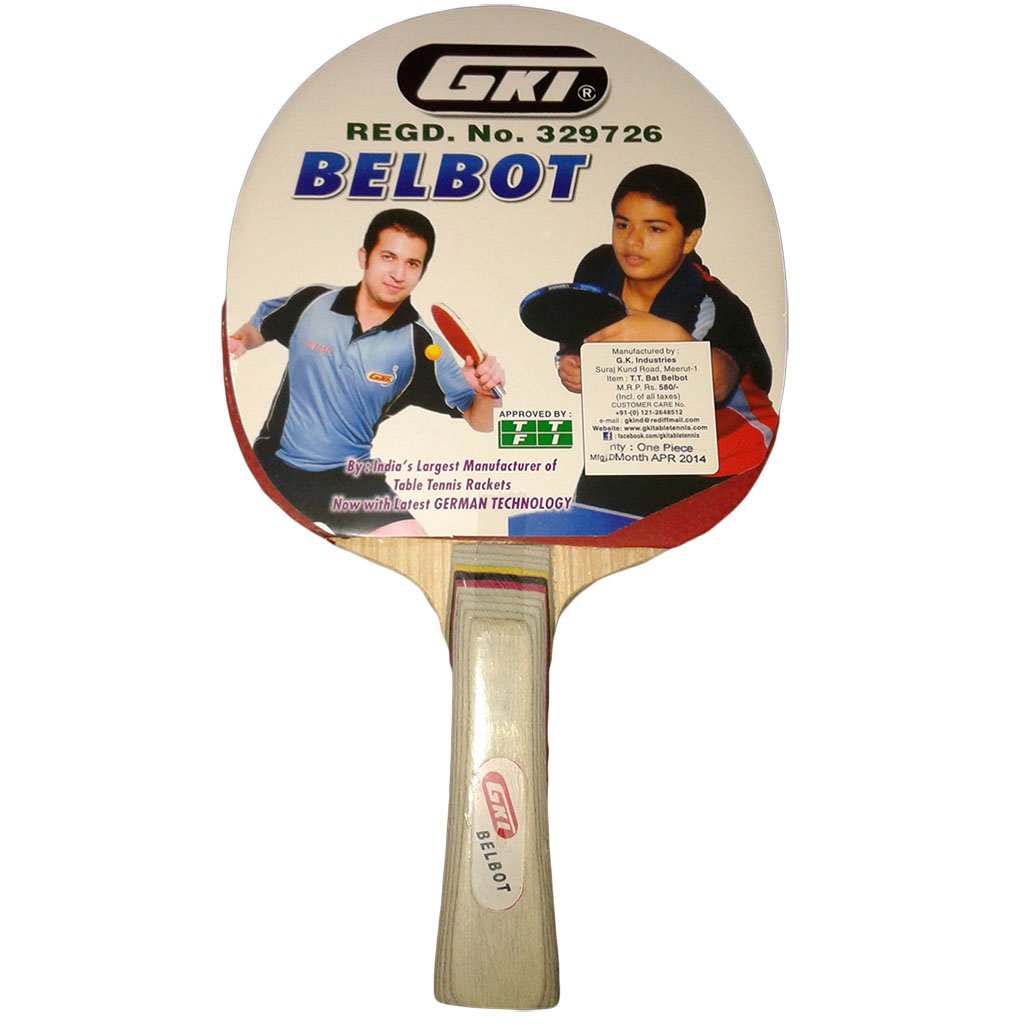 GKI Belbot Wood Table Tennis Racquet, Multicolor (B00I7QXIE4) Amazon Price History, Amazon Price Tracker
