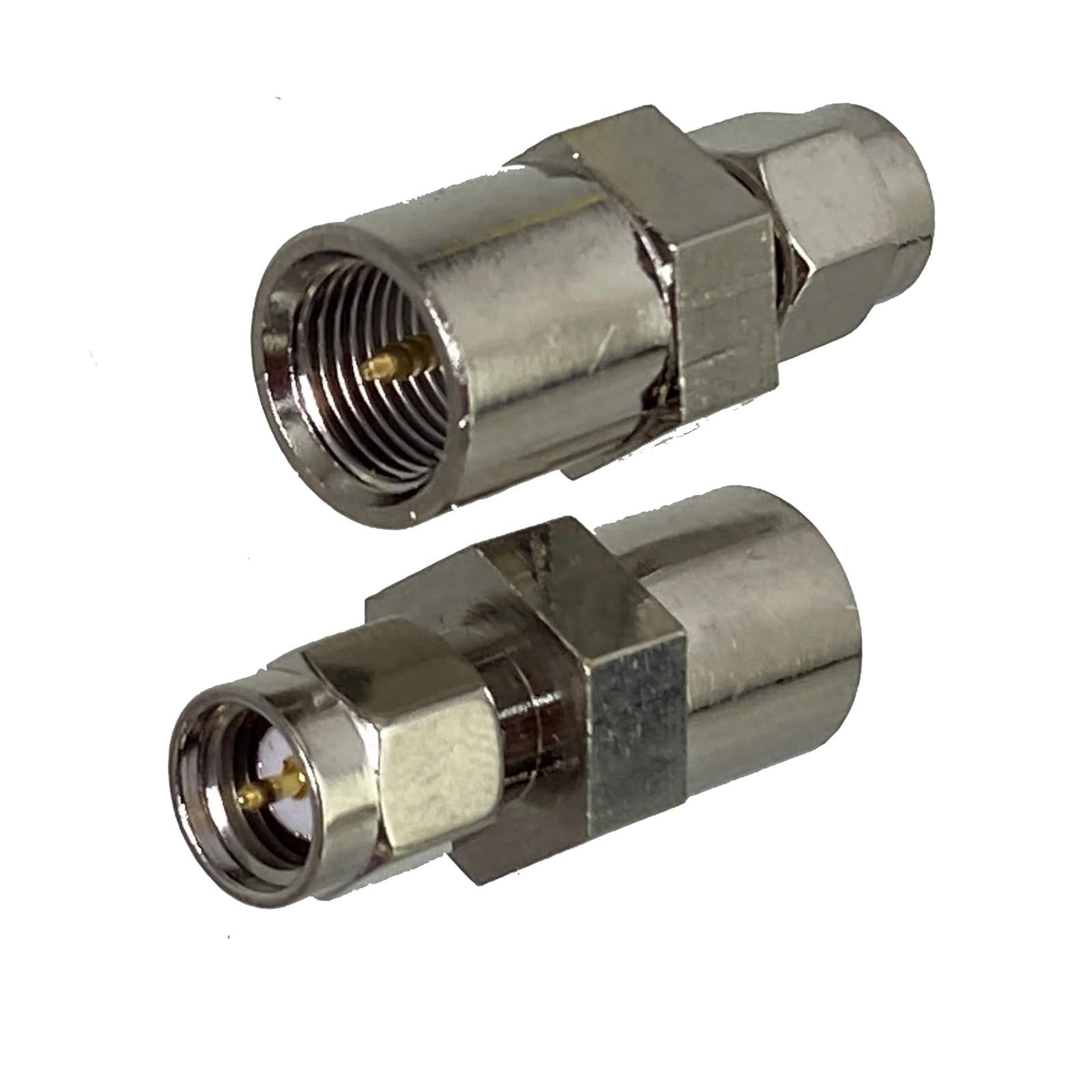 MXXDMOPD 1pcs Connector Adapter FME to SMA Male Plug & Female Jack RF Coaxial Converter Straight 50ohm Wire Terminal(Fme M to Sma M)