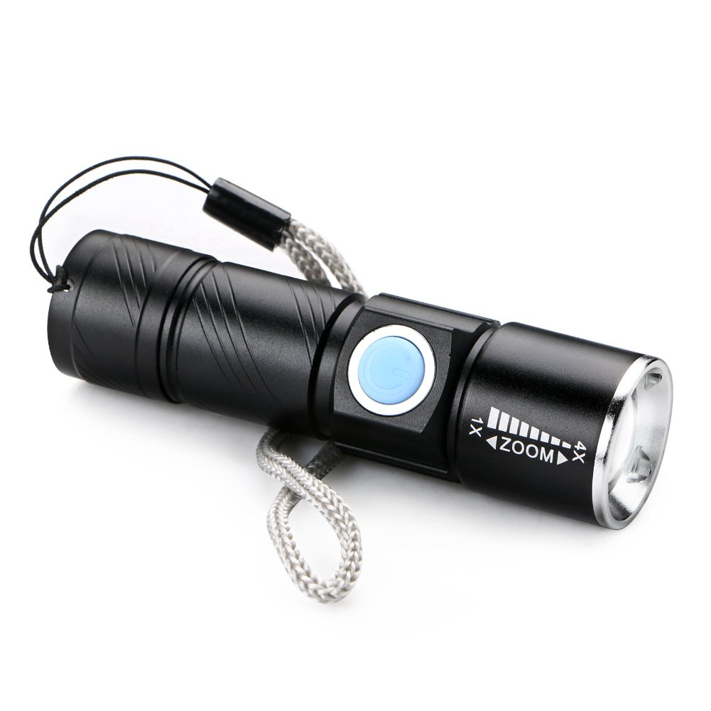 Lampe Torche Rechargeable Usb, 2Pcs Lampe De Poche Led, 4 Modes, Anti