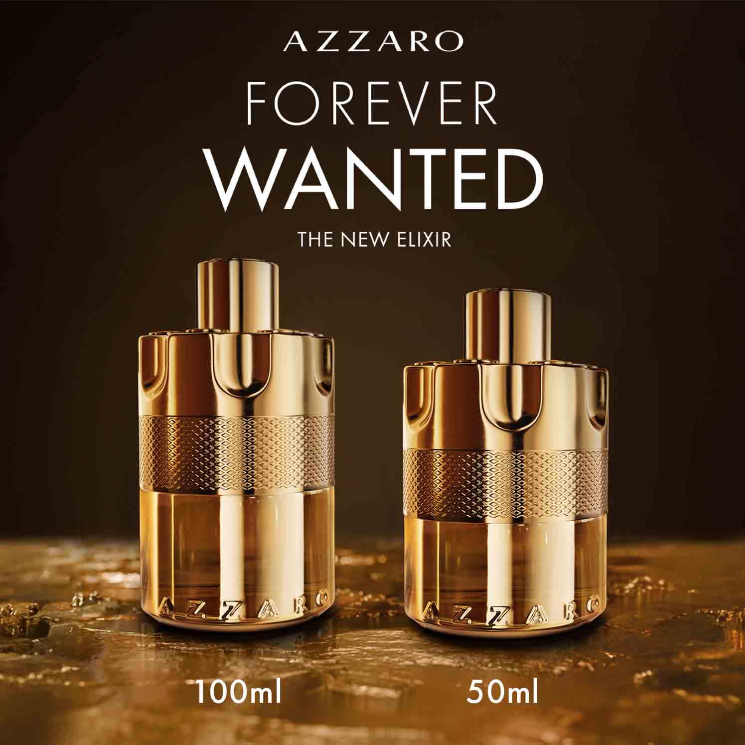 Azzaro Forever Wanted Elixir Profumo Uomo, Fragranza Maschile Intensa e Audace, Note Legnose, Fruttate e Cuoiate, Con Frutti Rossi e Cardamomo Speziato, A Lunga Durata Fino a 12 Ore