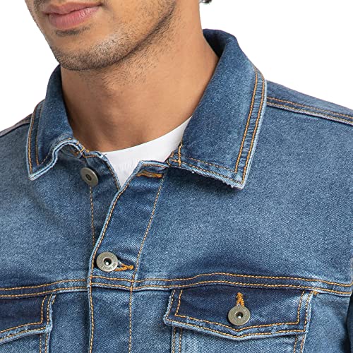 Image of Spykar Men's Cotton Regular Jacket