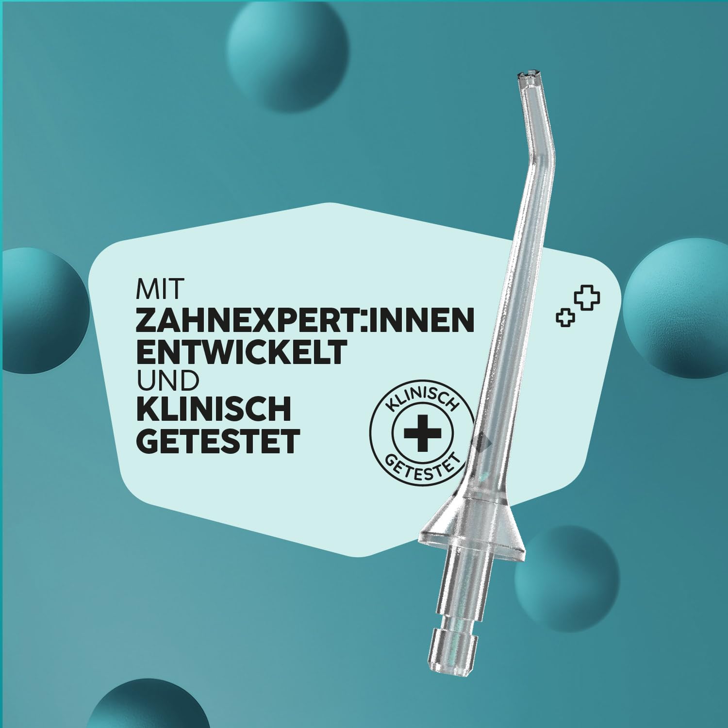 happybrush® Munddusche weiß - TESTSIEGER* – 100 Tage testen - Kabelloser Water Flosser für Zahnreinigung & Zahnzwischenräume – Effektiver Irrigator für gesunde Mundhygiene