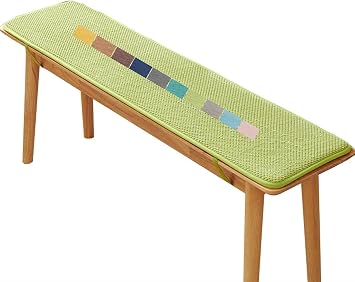 Chair Cushions for Outdoor Furniture, Garden Swing Seat Cushions Replacement Bench Cushions Bay Window Seat Cushion Bench Cushion Outdoor Bench Pads for Indoor Furniture CushionsGreen w1,150x45 cm 59