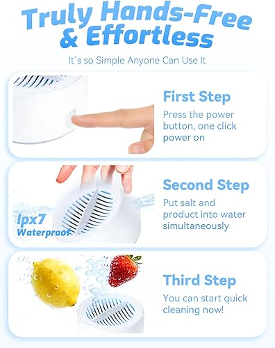 Miniatura 5 de Produce Cleaner, Clean Fruits and Vegetables in Under 3 Minutes, Extend Freshness, Portable Home Produce Food Washer for Deep Cleaning, Works on All