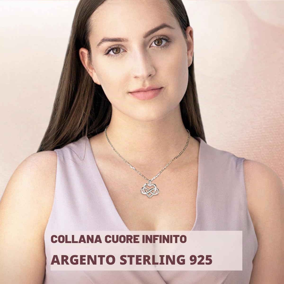 CELESTIA Collana Mamma Figlia e Figlio Argento 925 Ciondolo Cuore Donna Amore Regalo Mamma Idee Festa della Mamma Ti Voglio Bene Regalo a Mia Moglie Regali Nonna