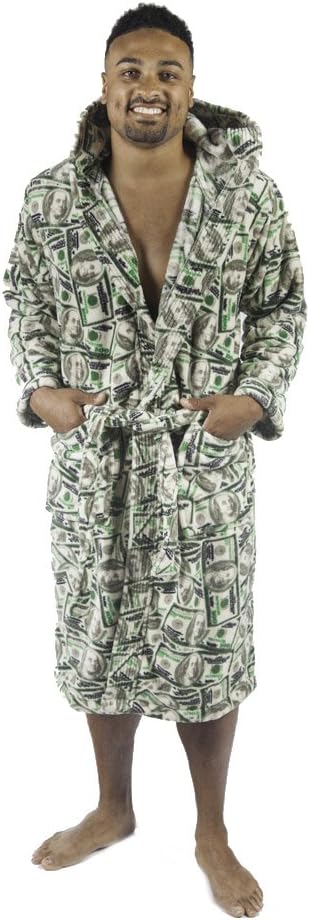 Forever Lazy Bathrobes for Women and Men, Hooded, Soft, Fuzzy Coral Fleece