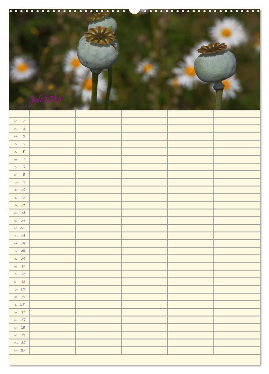 Der Naturgarten Familienplaner (hochwertiger Premium Wandkalender 2026 DIN A2 hoch), Kunstdruck in Hochglanz: Dieser Familenplaner bietet die ... durch das ganze Jahr. (CALVENDO Natur)