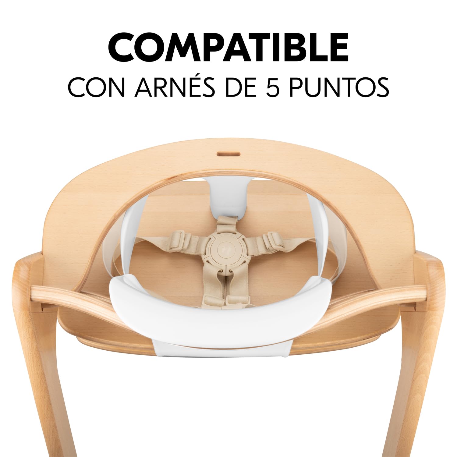 hauck Reductor de trona para bebé Alpha+, Beta+ y Arketa – A partir de 6 meses – Reductor de trona evolutivo ergonómico y ajustable – Montaje sin herramientas – Blanco