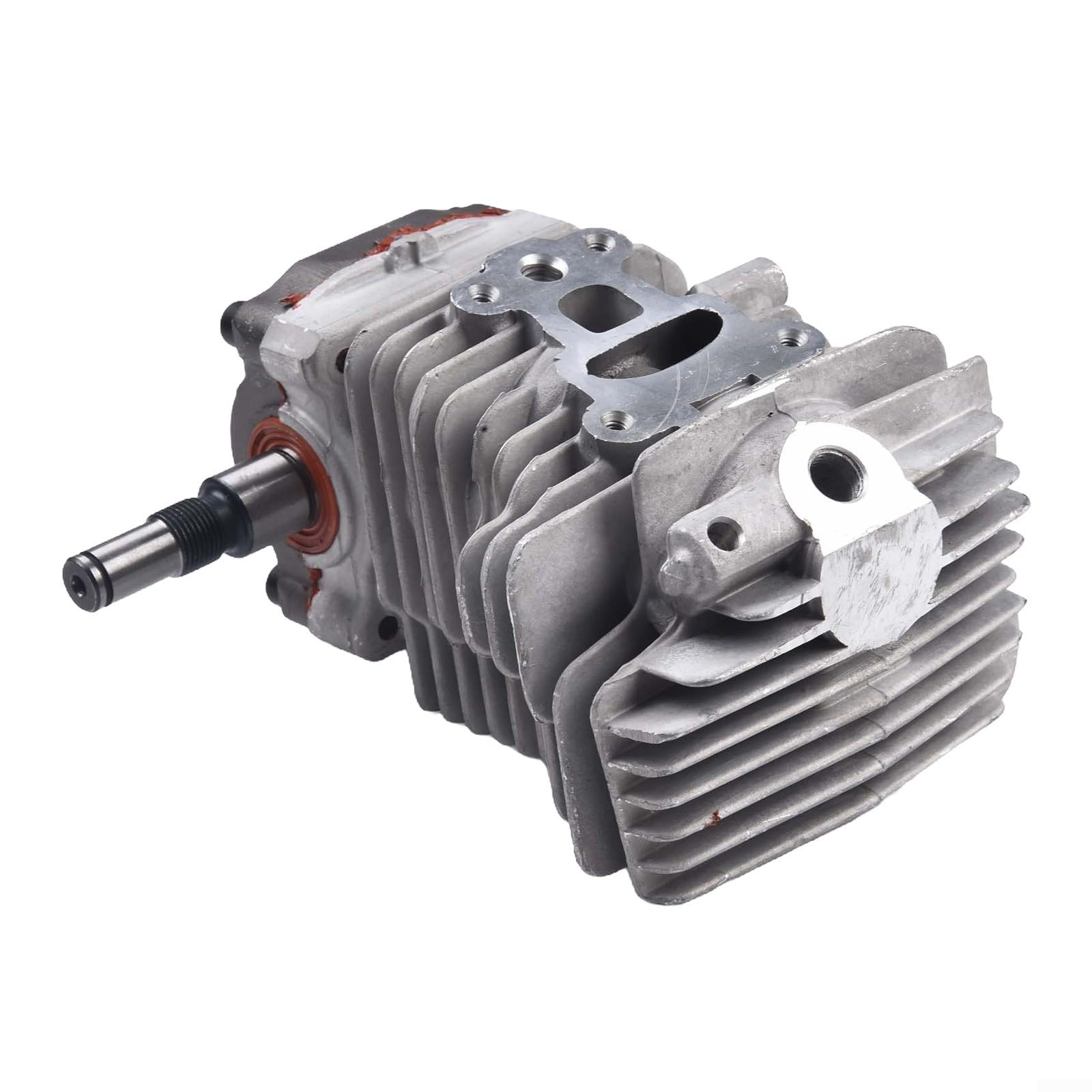 Cilindro de motor de 40 mm para pistón y cigüeñal, metal resistente al desgaste, fácil montaje, repuesto para motosierras MS211 MS211C, color negro, 1 unidad