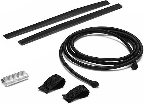 Miniatura 3 de 2 cuerdas elásticas de repuesto para wakeboard con lengüeta de tracción, cuerda elástica negra, piezas de estante de torre para wakeboard, wakesurf,