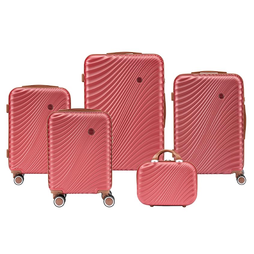 Convector Set Quattro Trolley + Beauty Case Da Viaggio, Valigie Rigide in 5 Dimensioni Con Ruote...