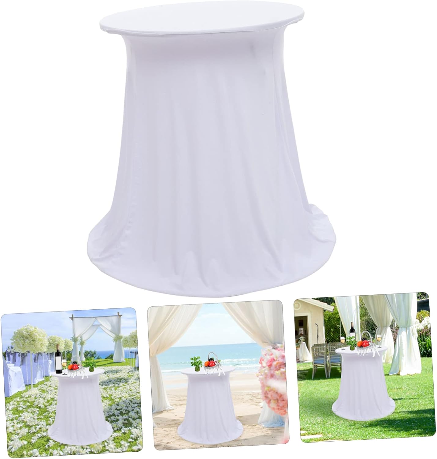 Elastic Table Cover Stretch Tablecloth Protector Fitted Picnic Table Cover for Events