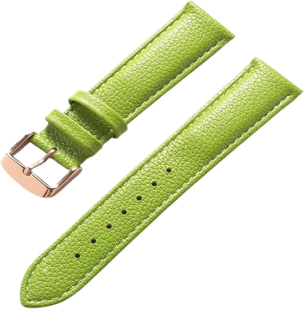 XILILHC Litchi Pattern Soft Leather Strap Men's Ladies 16mm18mm20mm22mm Watch Band Accessories