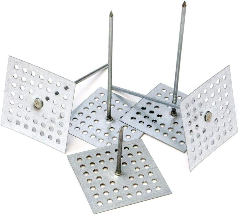 Perforated Insulation Pins, Hangers, 6-1/2", 500 Pieces, Made in USA