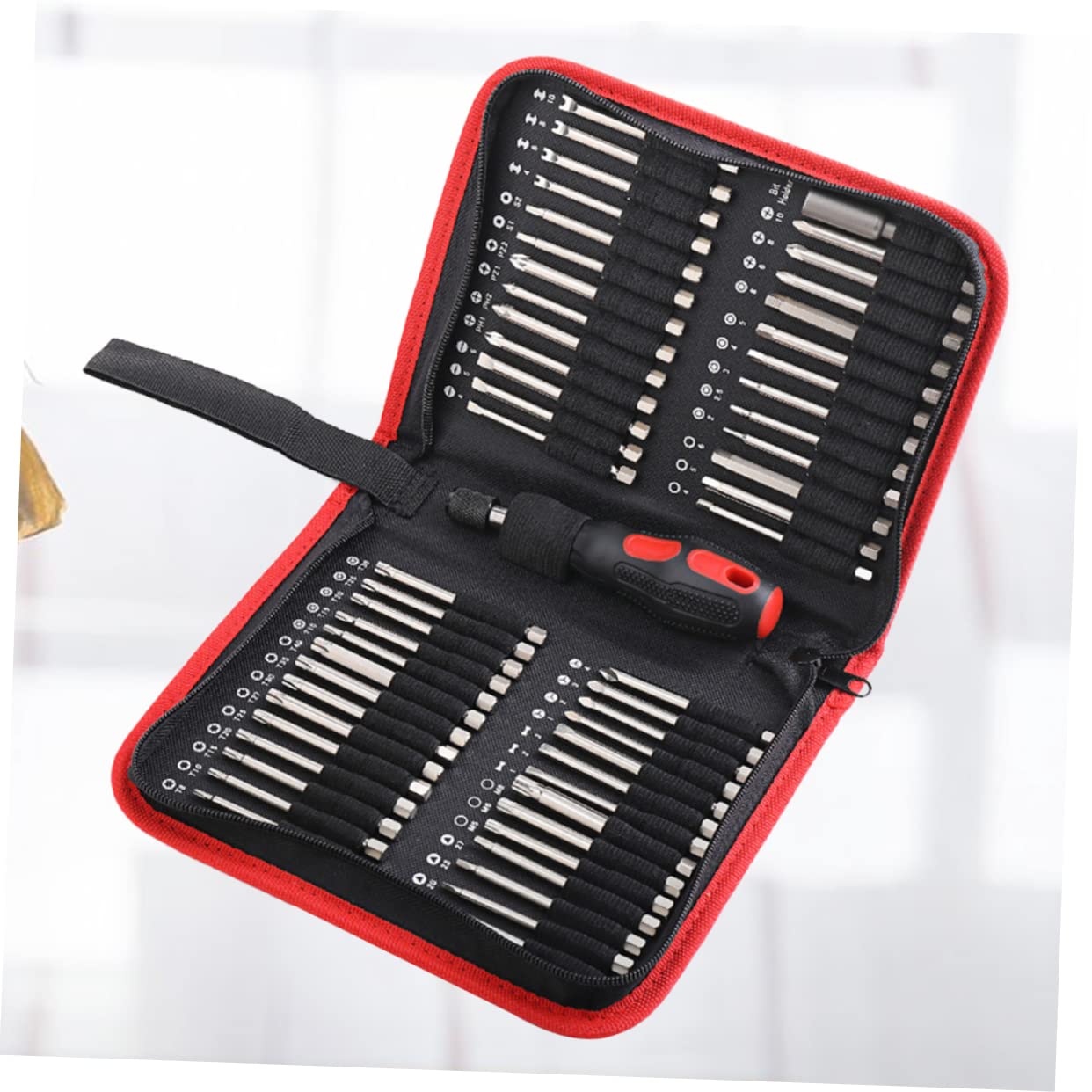 Juego de 55 Brocas Electrónicas S2 de Metal para Destornillador | Puntas Estrella, Hexagonales, Cruzadas y Triangulares, 1 Set, Uso en Taladro Recargable y Herramientas Eléctricas