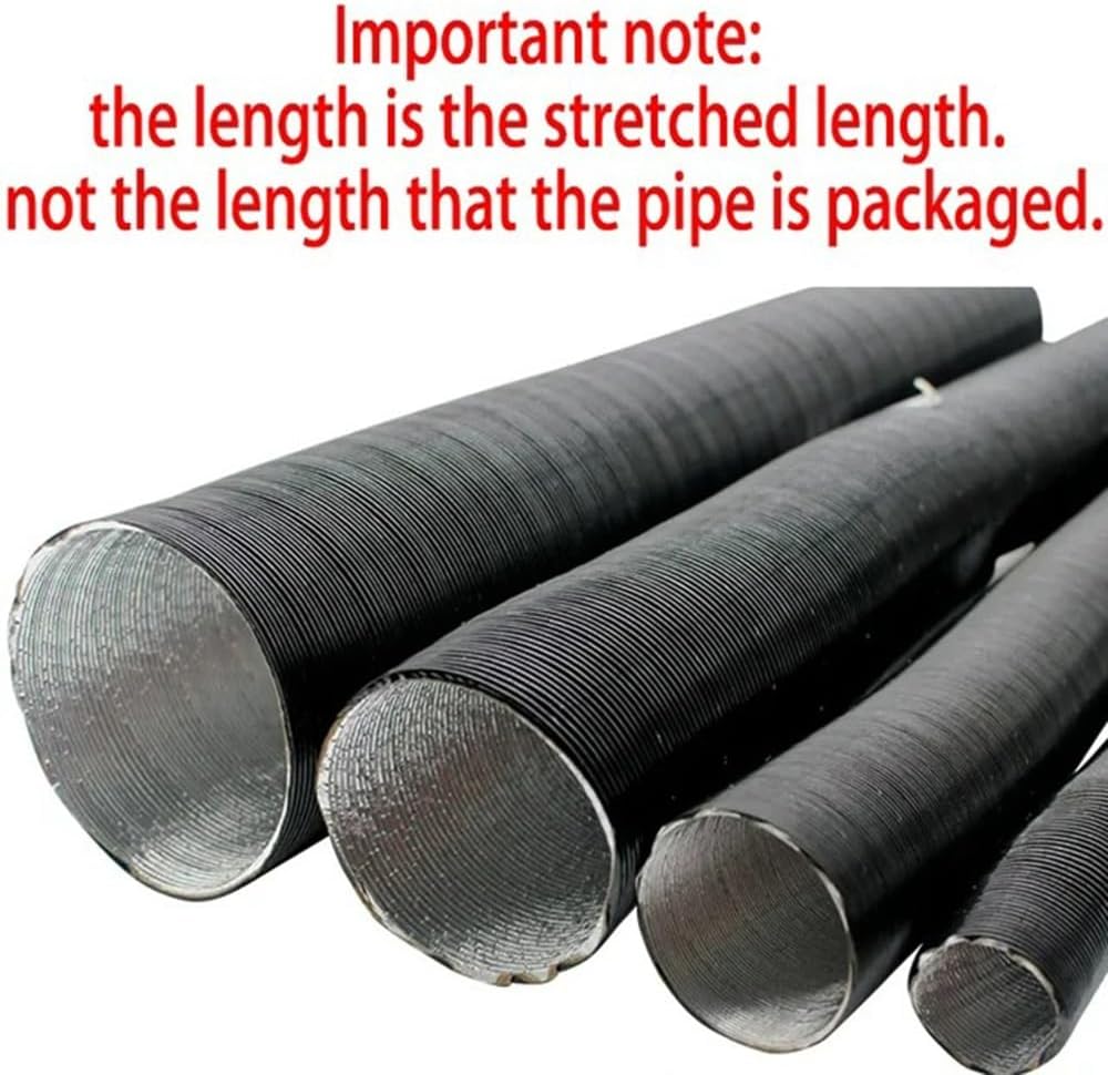 Tube Hose, 25mm 42mm 50mm 60mm 75mm Diameter 50-300cm Length Air Diesel Parking Heater Duct Pipe Tube Hose for Car Camper(42mm Length 100cm)