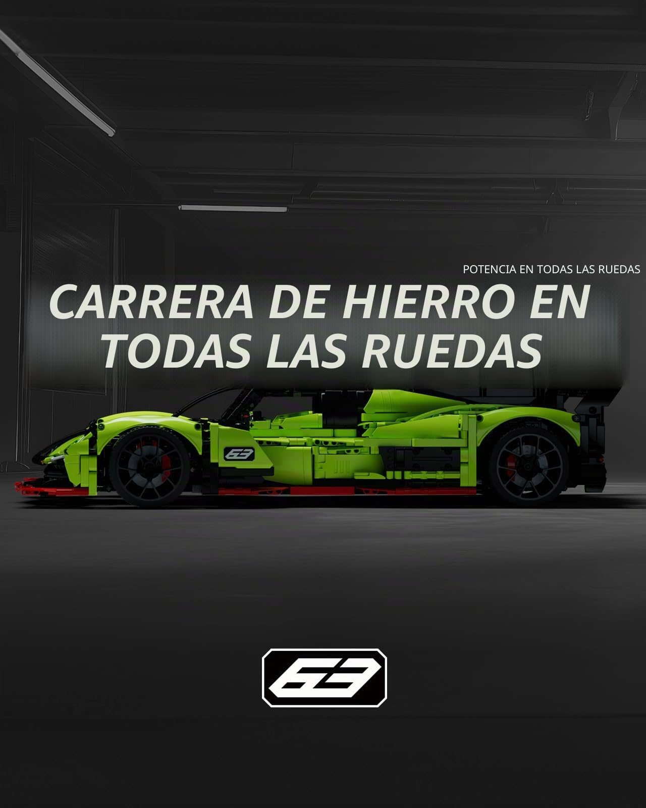 Nifeliz ​S63 Maqueta de Coche a Escala 1:8 para Adultos, Hipercoche de Carreras Kit de Construcción, Decoración del Hogar y la Oficina, Regalo para Hombres y Mujeres (3699 Piezas, NF10283)