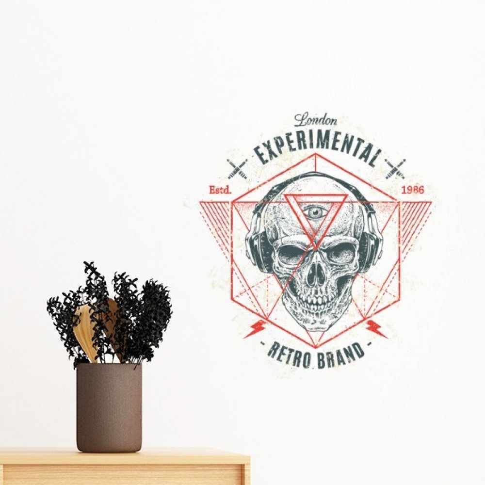 Sticker mural amovible totem indien pour relooker un mur de chambre sans peindre ni abimer