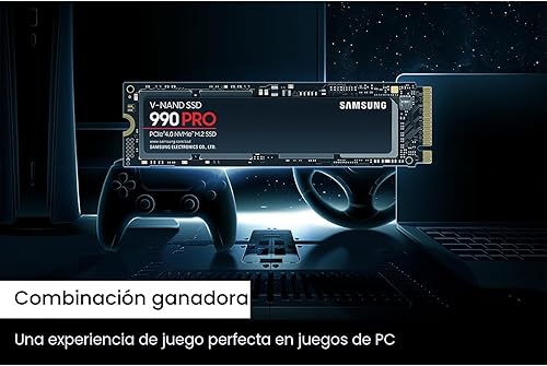 Vista 8 de Samsung 990 PRO SSD 2TB NVMe M.2 PCIe Gen4, M.2 2280 Unidad de estado sólido interna, velocidades de lectura secuencial de hasta 7,450 MB/s