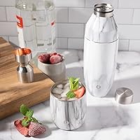 Vista 3 de Snowfox Insulated Whiskey Glasses, Premium Vacuum Insulated Stainless for Cold Drinks, Steel Rocks Glasses, Set of 2, Old Fashioned Glass, Gift for