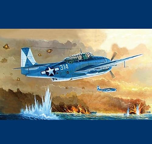 Miniatura 4 de Maquetas de Aviones Kit Plástico, TBM-3 Avenger Torpedo Bomber Escala 148, 10 x 13.8 Pulgadas