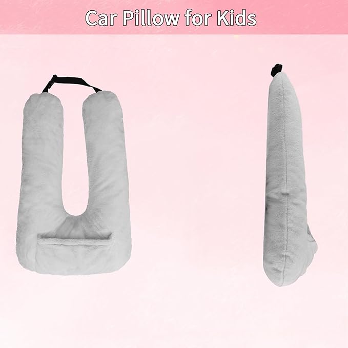 Almohada de viaje en U PP Cotton Gris miniatura 3