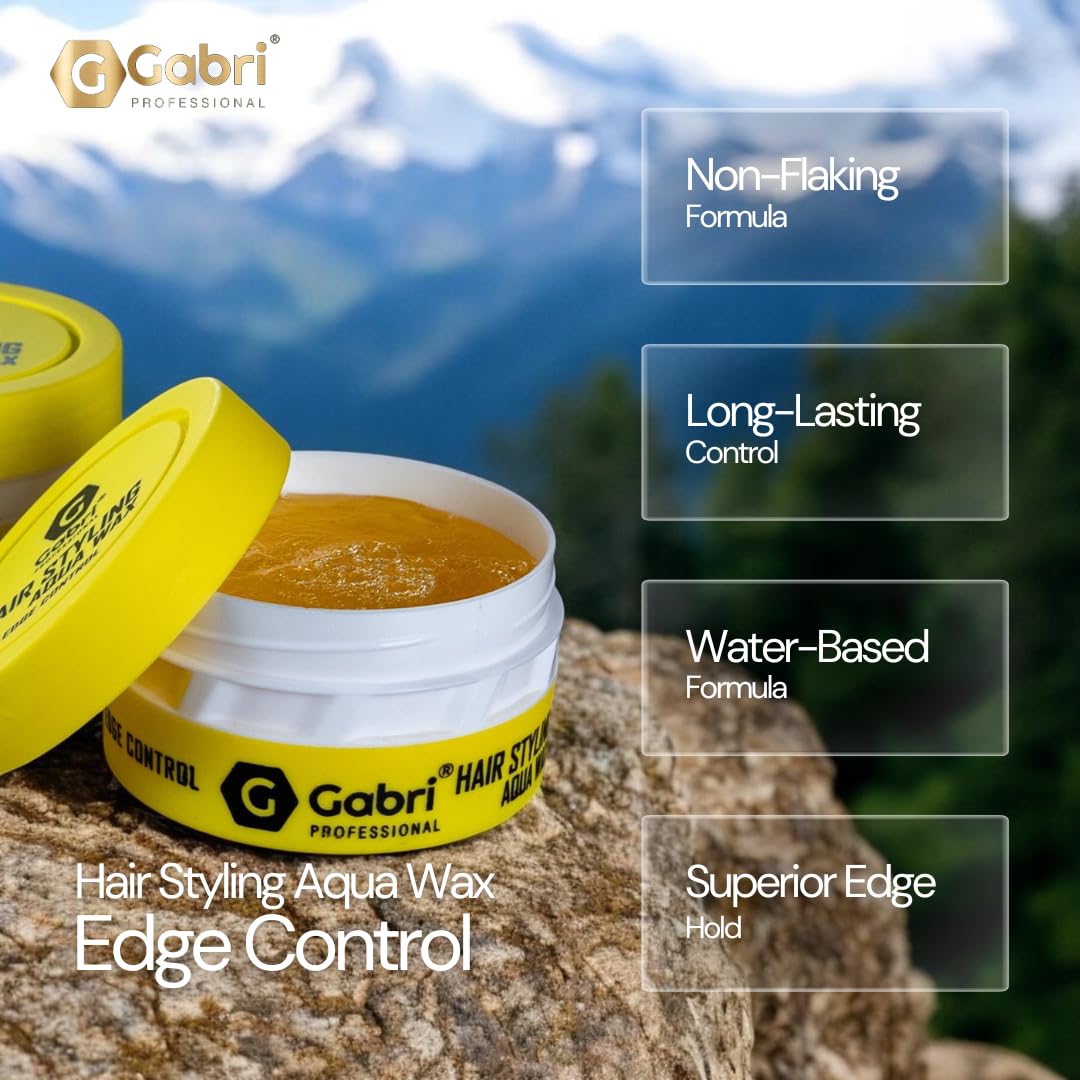 Gabri Hair Styling Wax 150ml, Hair Gel Wax, Edge Control, Maximum Control and Long Lasting, Men & Women Hair Wax (Edge Control) - Image 2