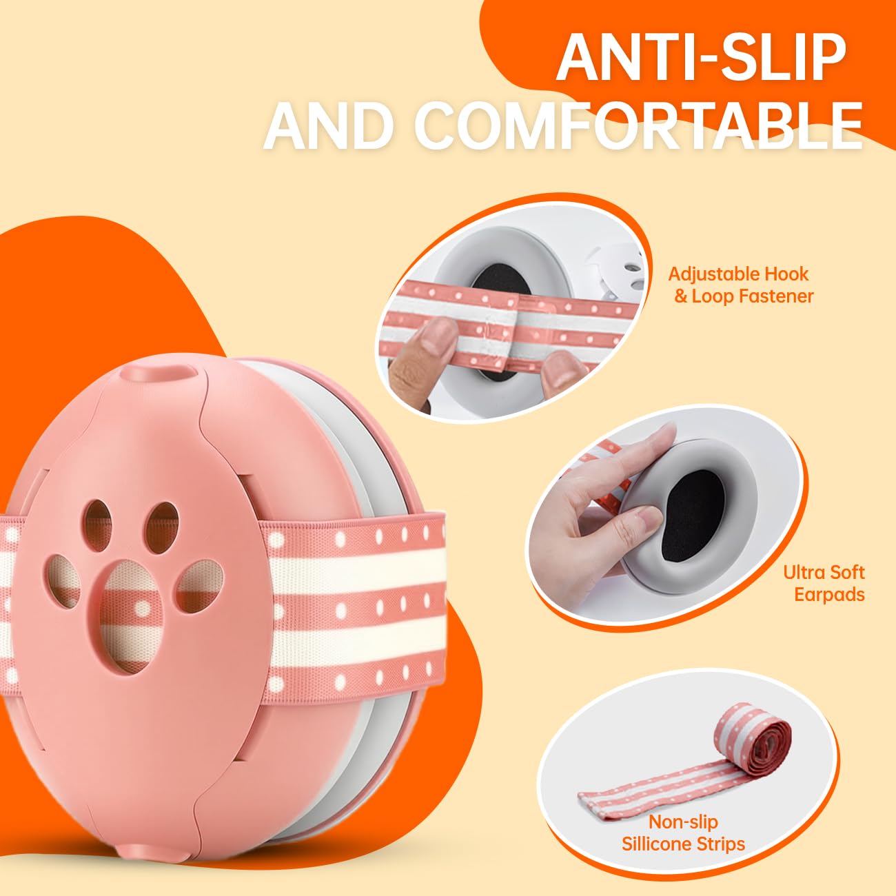SJDUOCAI 2 in 1 Noise Protection Headphones, Hearing Protection, Baby Headphones, Noise Protection with Noise Cancellation - Image 3