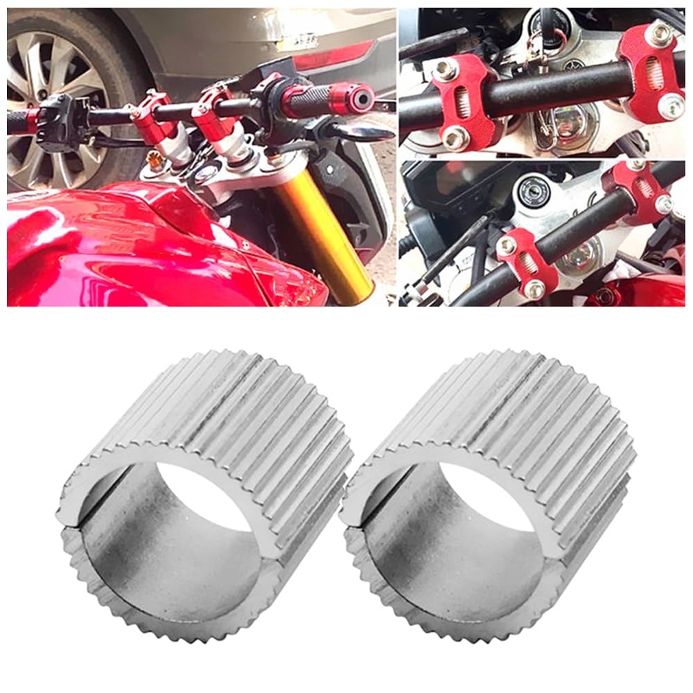 DONGKER Spessori per Manubrio,8 Pezzi 7/8 "a 1" Distanziatore Barra per Moto in Lega di Alluminio per Manubrio per Moto Biciclette da Diametro di 22 mm