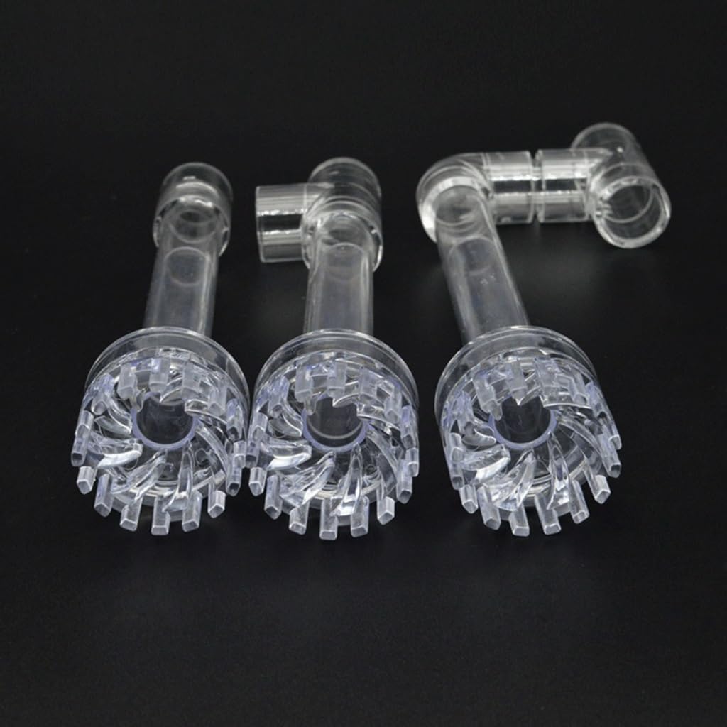 Acrylic Lily Pipe Spin Surface Inflow Filter-Aquarium Surface Oil Skimmer-Durable Water Plant Filter Cleaning Tool,1pc(25mm Bend)