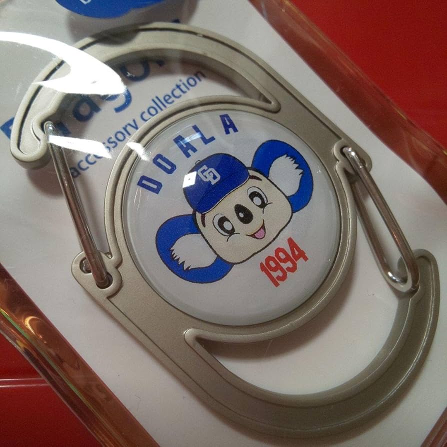 どあら ドラゴンズグッズ ダブルカラビナ 種類：D002-ドアラ正面 | c.i.f