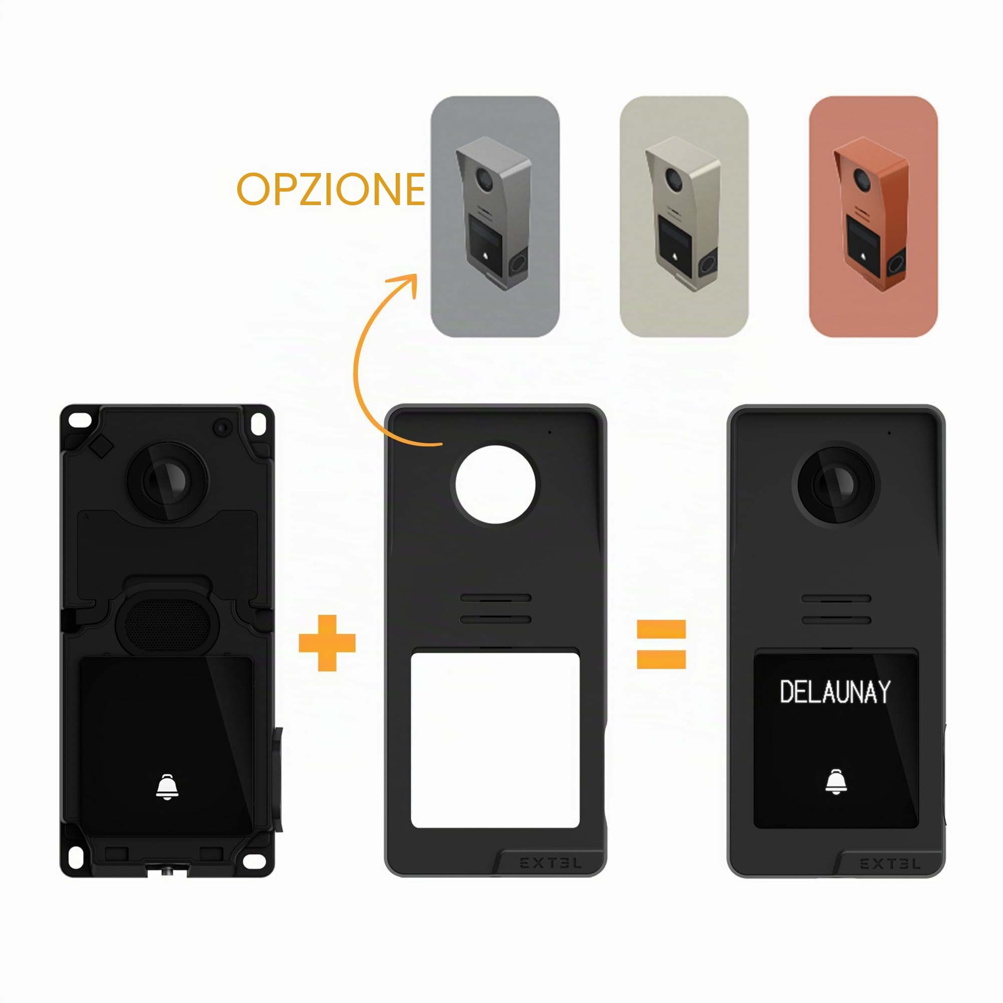 Extel - Videocitofono cablato collegato con accesso tramite impronte digitali - Digital Connect - Extel - 720335 -