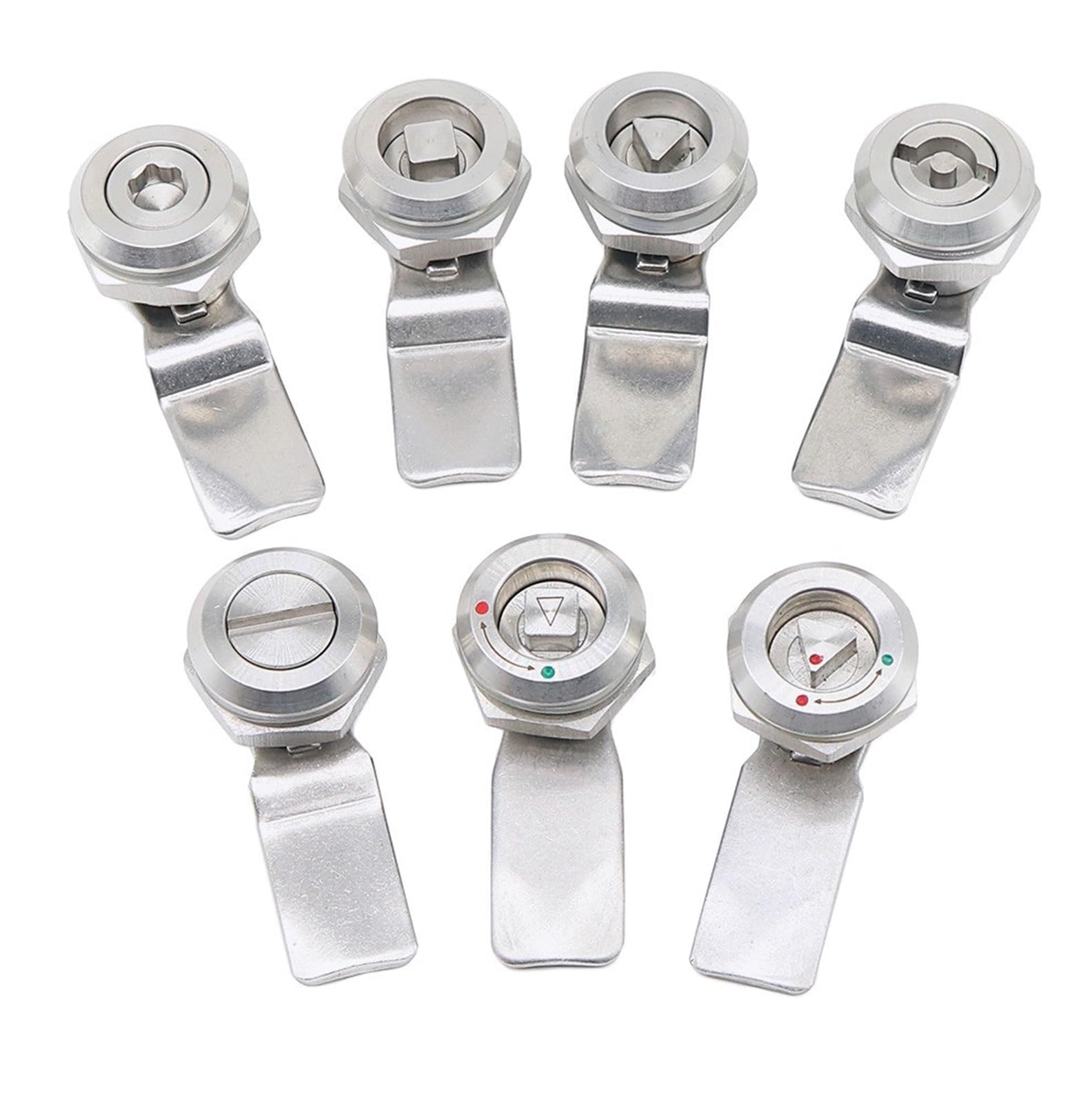 Xlandalyuefa Slotted Lock No Key 1Pcs 22Mm 304 Stainless Steel Triangle Lock