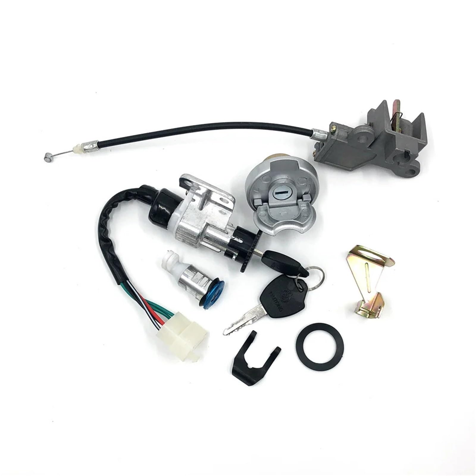 Schlösser & Verriegelungen Passend für TaoTao, passend für Jonway GY6 50 cc, 125 cc, 150 cc, QMB139 NST, 5-polig, komplettes Zündschlüssel-Set