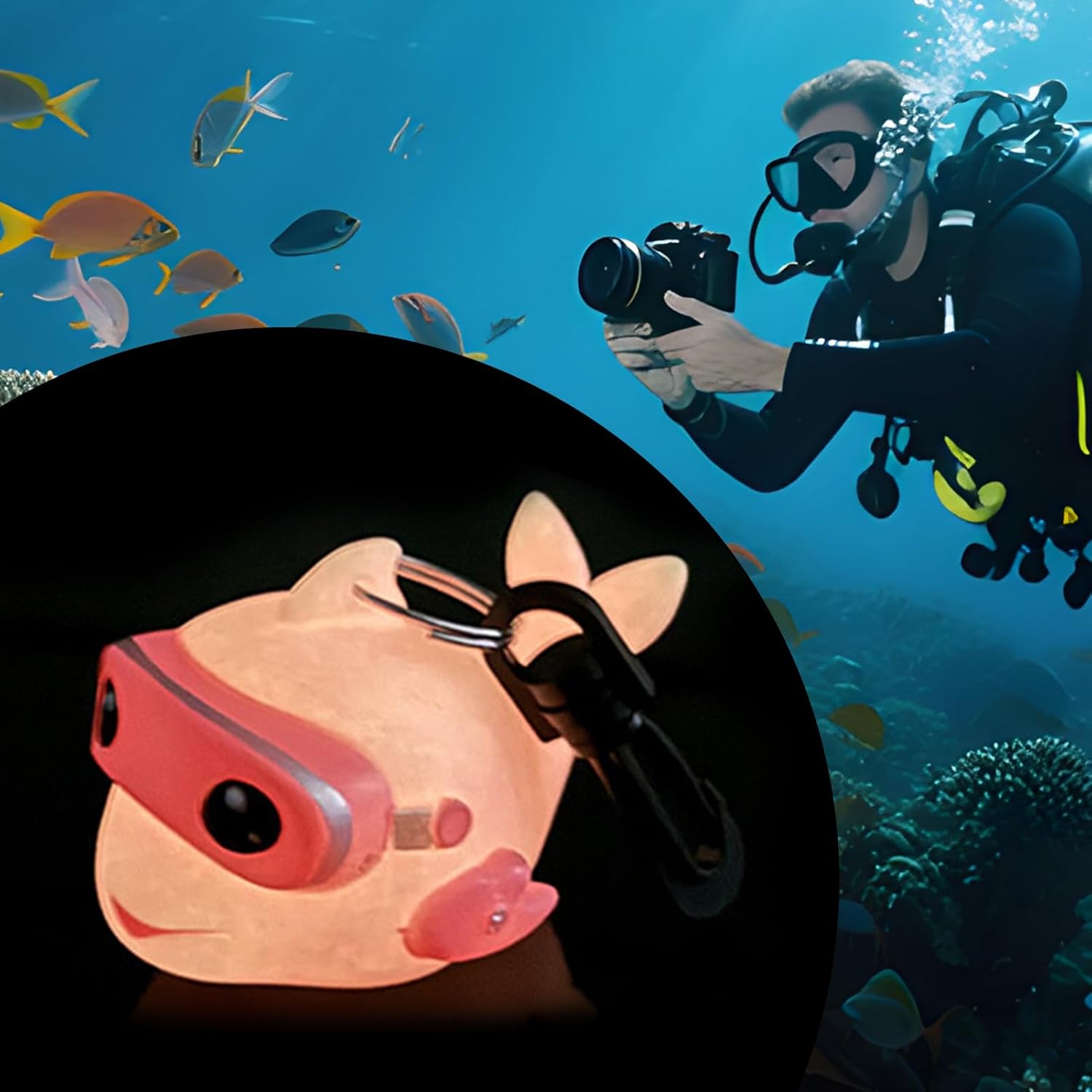 ダイビング レギュレーター ほこり防止カバー,ダイビング マウスピース プロテクター | 漫画イルカ 保護スリーブ 防塵 クリップ付