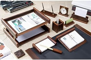 Bestar Executive 11 Pcs Wooden Desk Set (WALNUT)