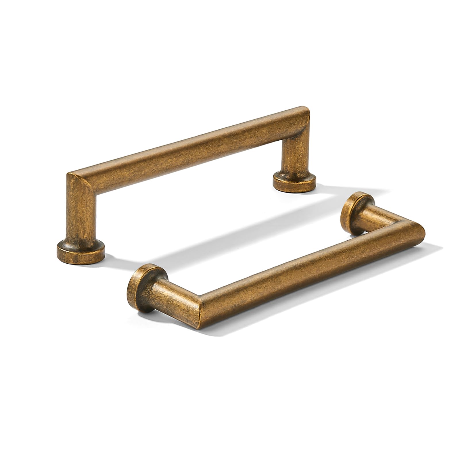 Photo 1 of khtumeware 2-Pack 3-1/2Inch(89mm) Antique Brass Cabinet Pulls,Vintage Brass Handles for Kitchen Cabinets, Cupboards, Drawers and Bathroom Hardware