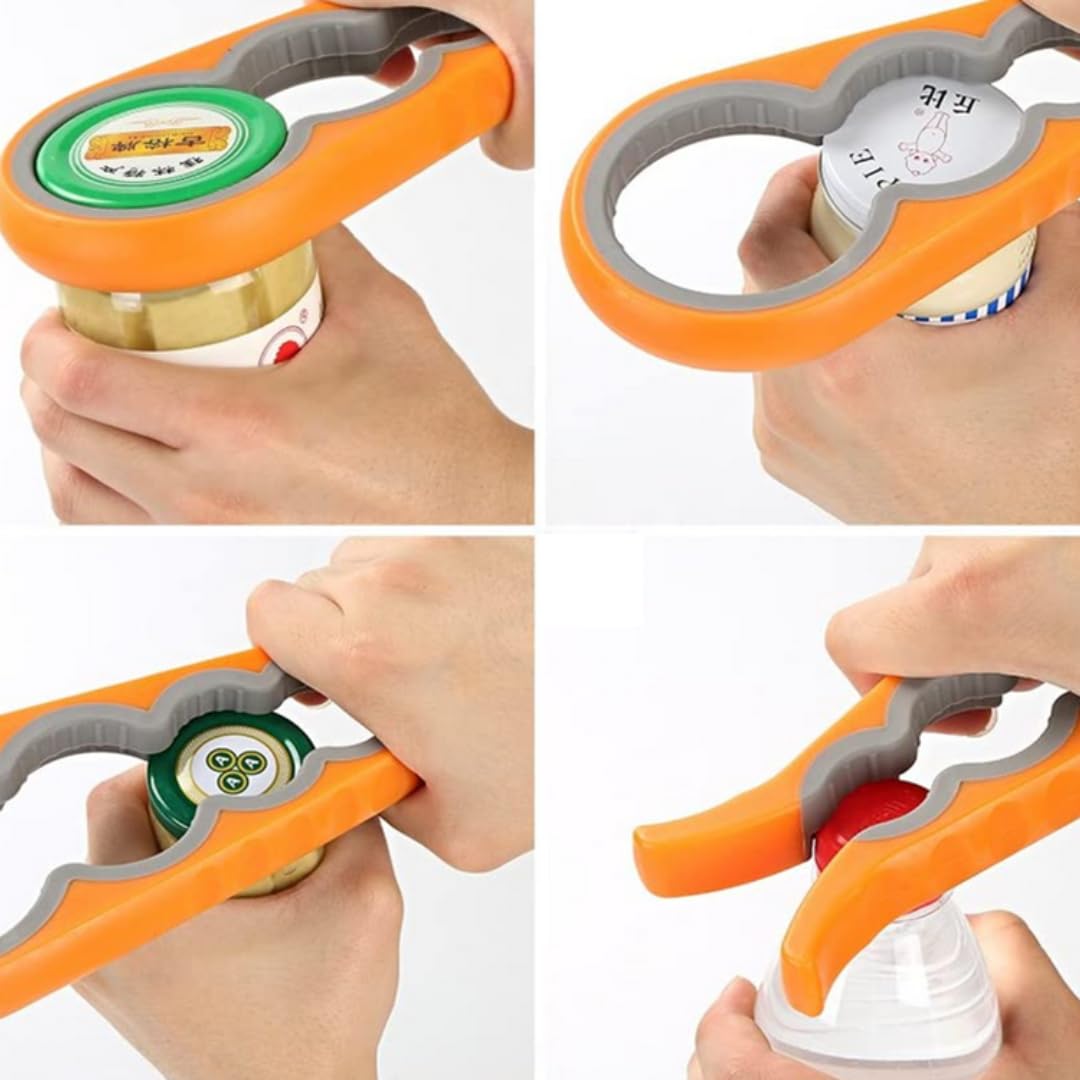 Generisch Glasöffner & Flaschenöffner für Senioren | Ergonomischer Schraubdeckelöffner für Schraubgläser