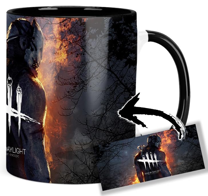 Dead By Daylight Tasse Innen & Henkel Schwarz Keramikbecher Mug