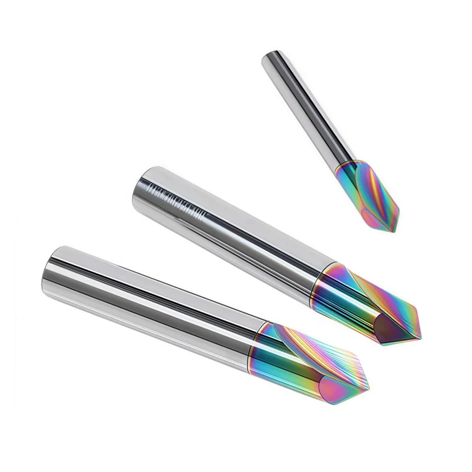 Juego de Brocas avellanadas HRC55 carburo tungsteno Acero, Fresa Biselado 90 Grados for Herramienta Tallado Aluminio(3x3Dx50Lx90deg,1PCS)
