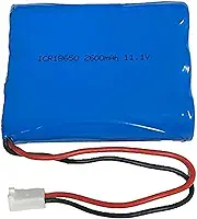 Pacote De Bateria De íons De Lítio 11,1 V 2600 Mah 18650, Bateria De Substituição Recarregável Com Plugue De 2 Pinos