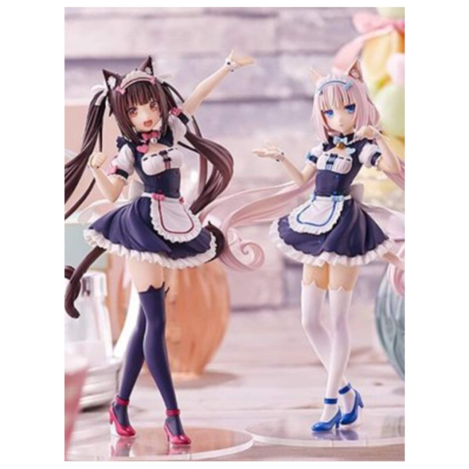 Nekopara Chocola Aksiyon Figürü -Çikolata ve Vanilya Versiyonu