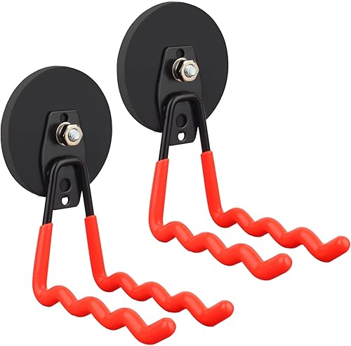 Miniatura 7 de ULIBERMAGNET Ganchos magnéticos, ganchos de taladro inalámbricos resistentes, organizador de herramientas eléctricas, mango grande con ganchos para